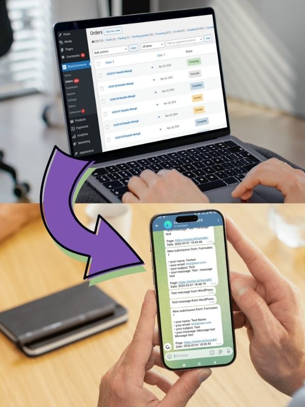 Przedsprzedaż wtyczki Powiadomienia o zamóweniach z Woocommerce do Telegram